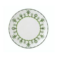 William Edwards Sultan's Garden Green Dinner Plates, Set of 6