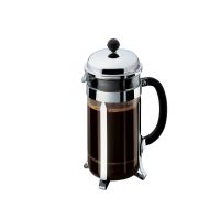 Bodum Chambord French Press Coffee Maker, Silver, 1L