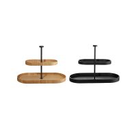 ASA Selection Wood 2-Tier Oval Etagere
