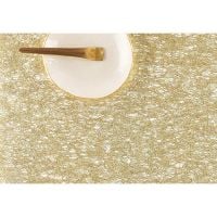 Chilewich Metallic Lace Rectangular Placemat-Gold