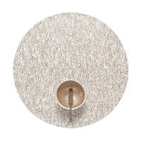 Chilewich Metallic Lace Round Placemat-Gold
