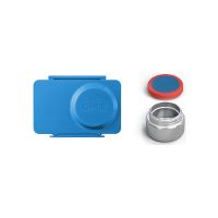 OmieLife OmieBox Up Bento Box with Insulated Thermos and Ice Pack, Cosmic Blue