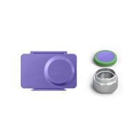 OmieLife OmieBox Up Bento Box with Insulated Thermos and Ice Pack, Galaxy Purple