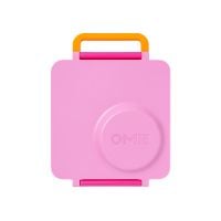 OmieLife OmieBox Kids Bento Box with Insulated Thermos, Pixie Pink  