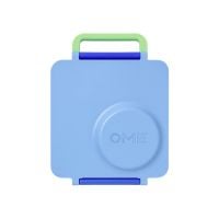 OmieLife OmieBox Kids Bento Box with Insulated Thermos, Sea Blue