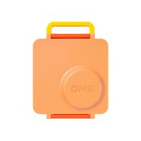 OmieLife OmieBox Kids Bento Box with Insulated Thermos, Poppy Orange