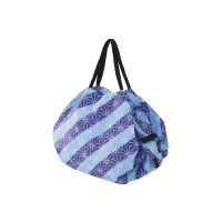 Shupatto Japan Collection One-Pull Foldable Bag Asanoha, Medium