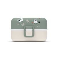 Monbento Tresor Kids Bento Box, Green Raccoon