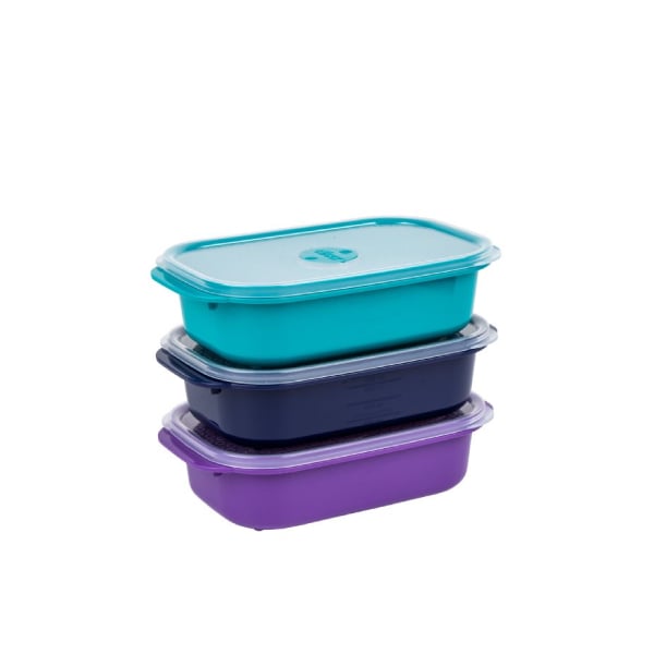 طقم 3 أوعية متعددة الألوان، مايكروسيف، ديكور