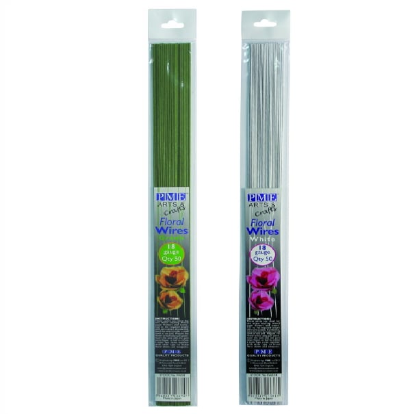أسلاك تشكيل زهور خضراء، رقم 18، بي إم إي-PME
