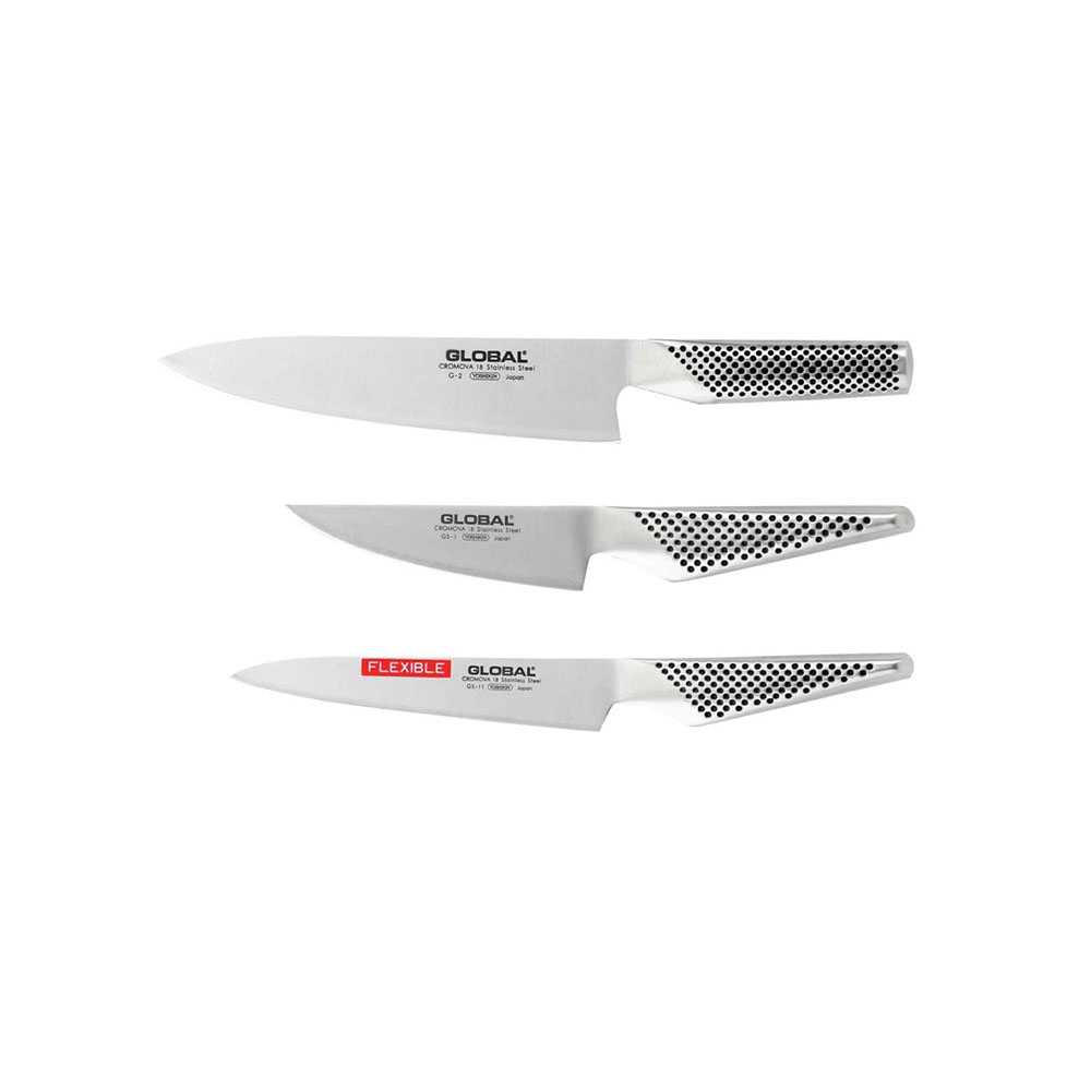 طقم 3 قطع سكاكين كلاسيك، جلوبال