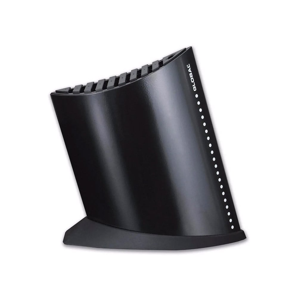  حاملة سكاكين فارغة 10 فتحات، أسود، جلوبال