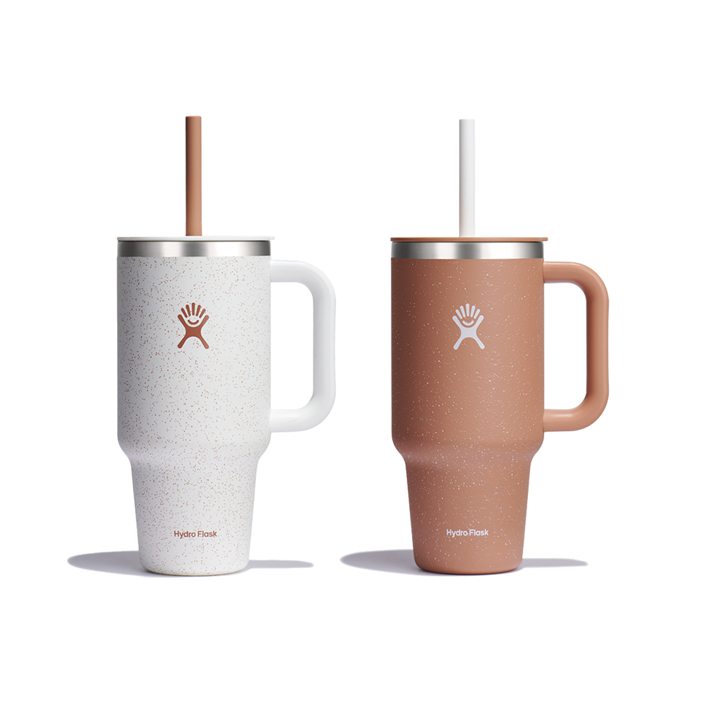 كوب معزول للسفر مع قشة، 950 مل، اصدار محدود، هايدرو فلاسك