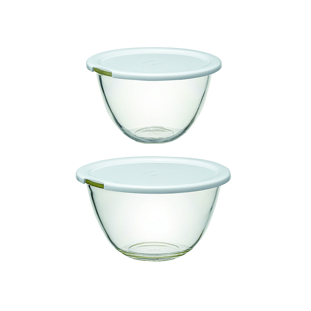 طقم 2 أوعية خلط مع غطاء، هاريو