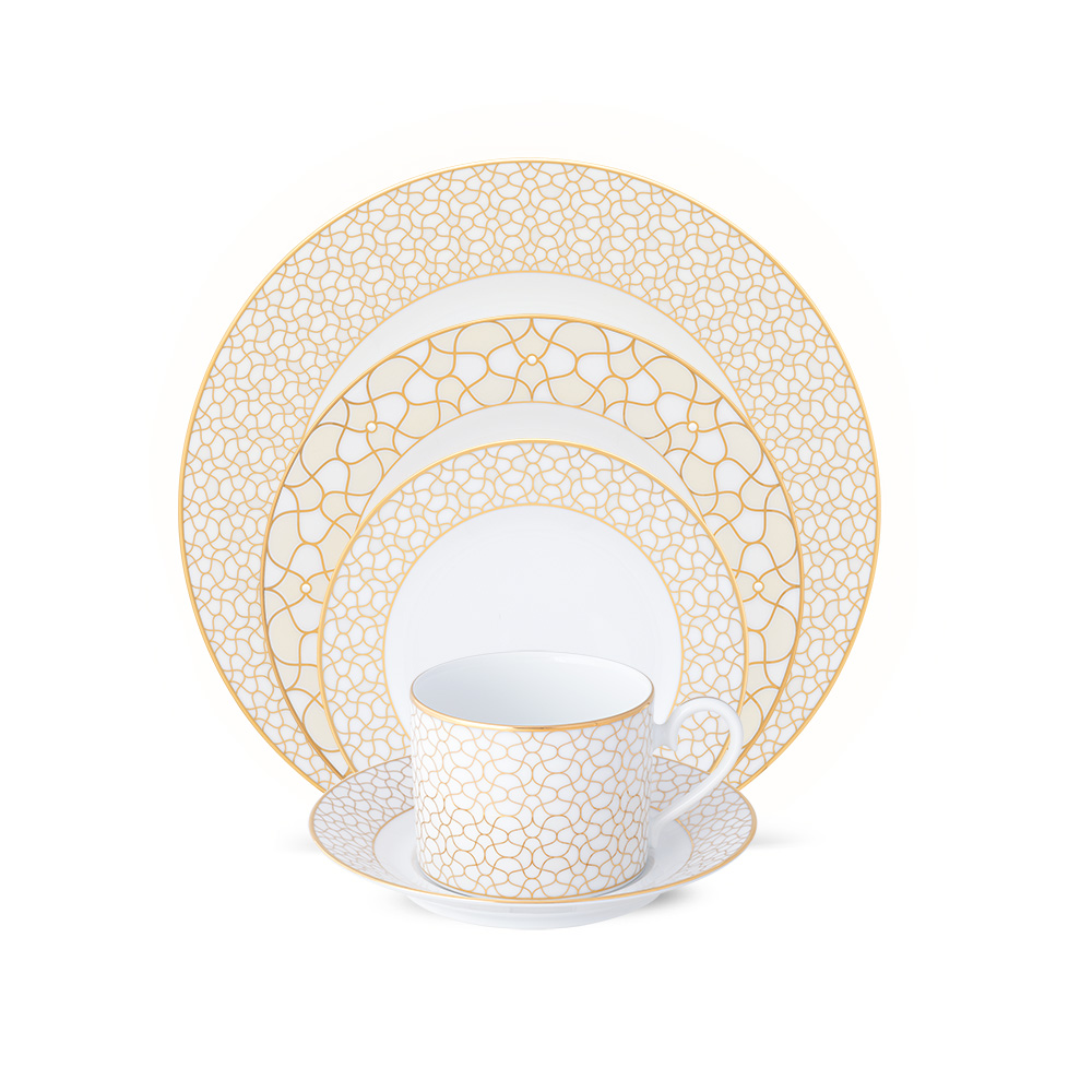 طقم 29 قطعة أدوات تقديم شاي، ذهبي، ريبل، نوريتاكي