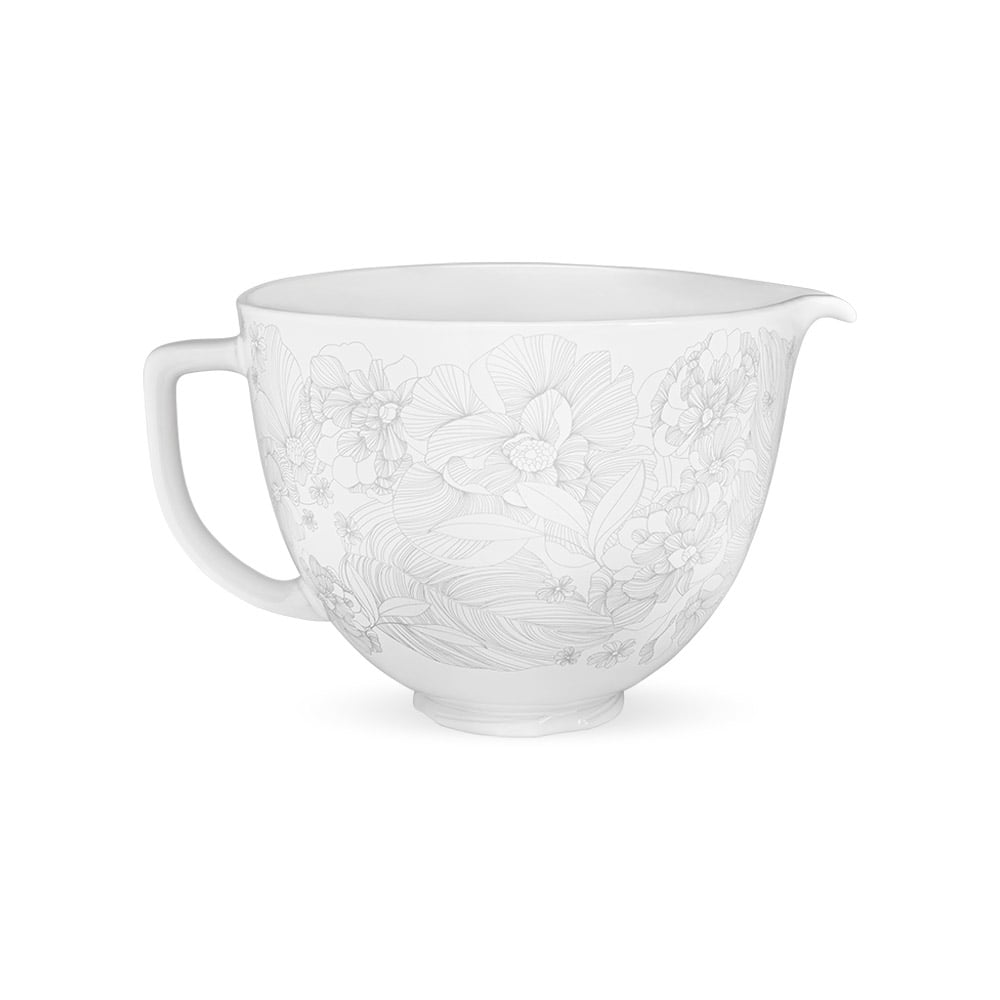 KitchenAid Ceramic Mixing Bowl Whispering Floral, 4.7L