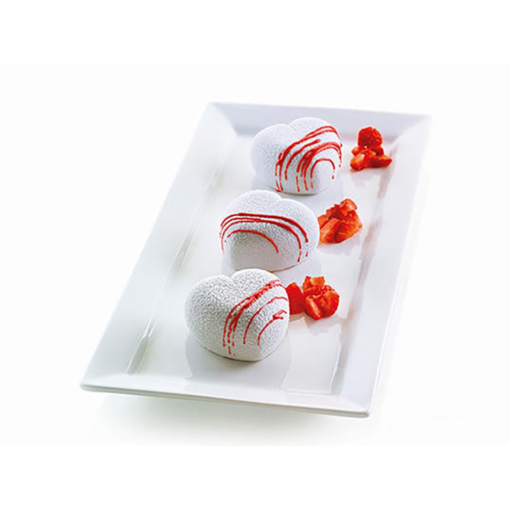 قالب كيك ثلاثي أبعاد 8 قطع قلوب حب، صغير، سيليكومارت