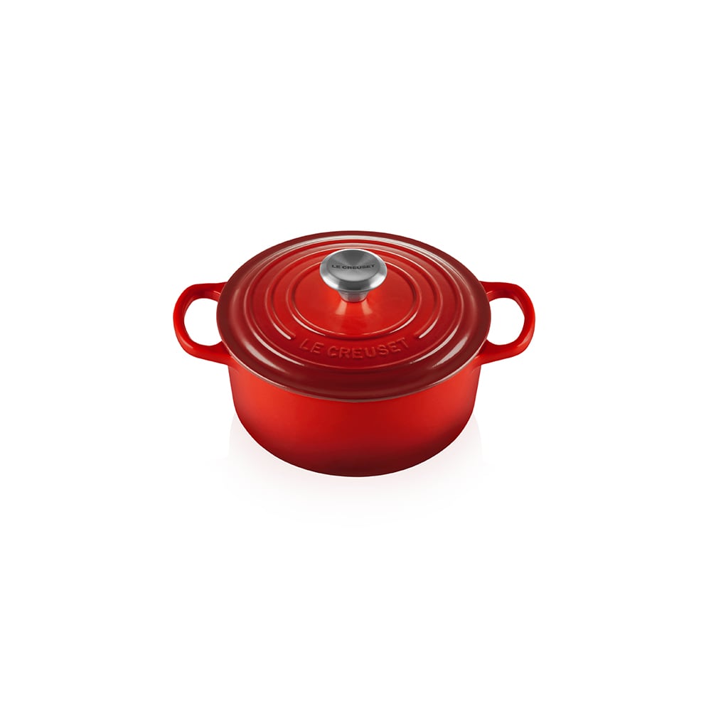 كسرولة دائرية، 22 سنتم، أحمر، لو كروزي