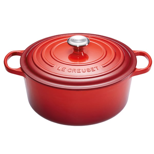 Le Creuset Cast Iron Round Casserole Cherry Red, 30cm