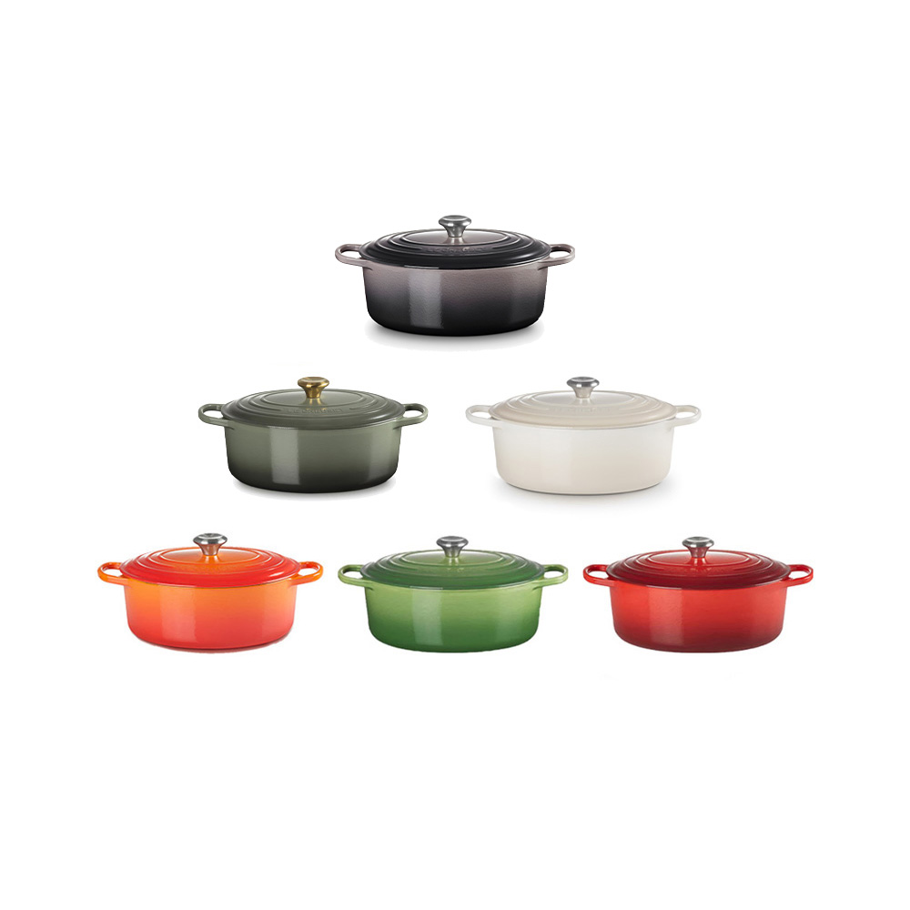 كسرولة حديد زهر بيضاوية 31 سنتم، لو كروزي