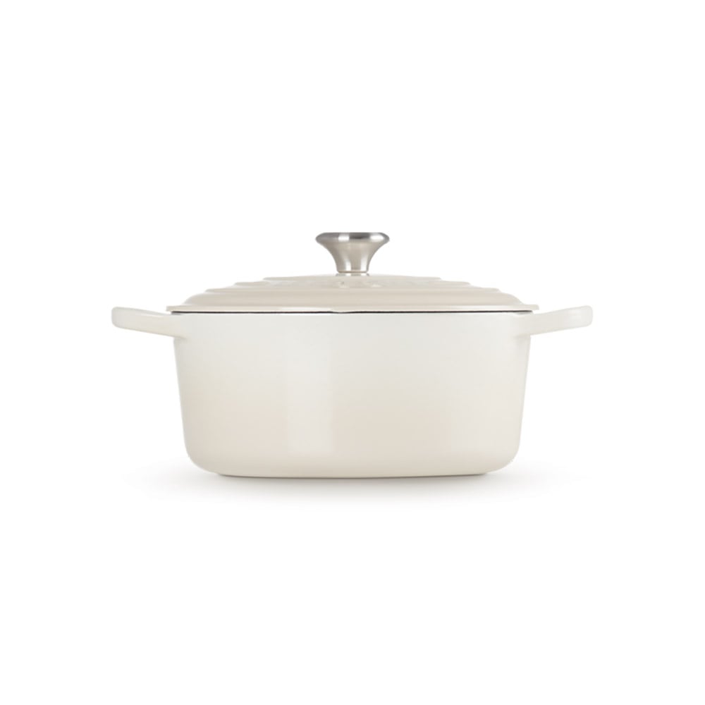 Le Creuset Cast Iron Round Casserole Meringue, 26cm