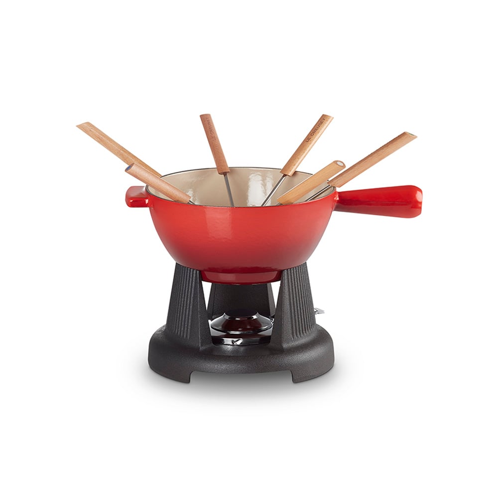 طقم فوندو حديد زهر، أحمر كرزي، لو كروزي