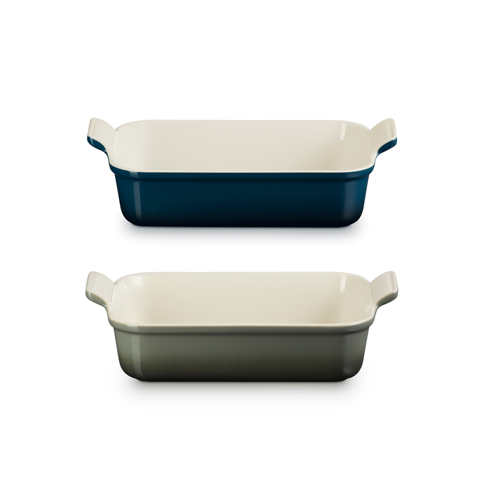 صينية فرن مستطيلة فخارية 26 سنتم، لو كروزي