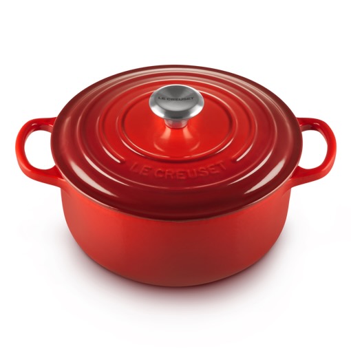 Le Creuset Cast Iron Round Casserole Cherry Red, 24cm