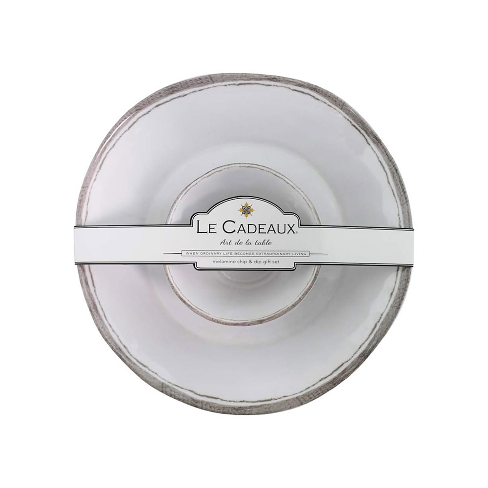 طقم 2 أوعية تقديم وتغميس، رستيكا، لو كادو