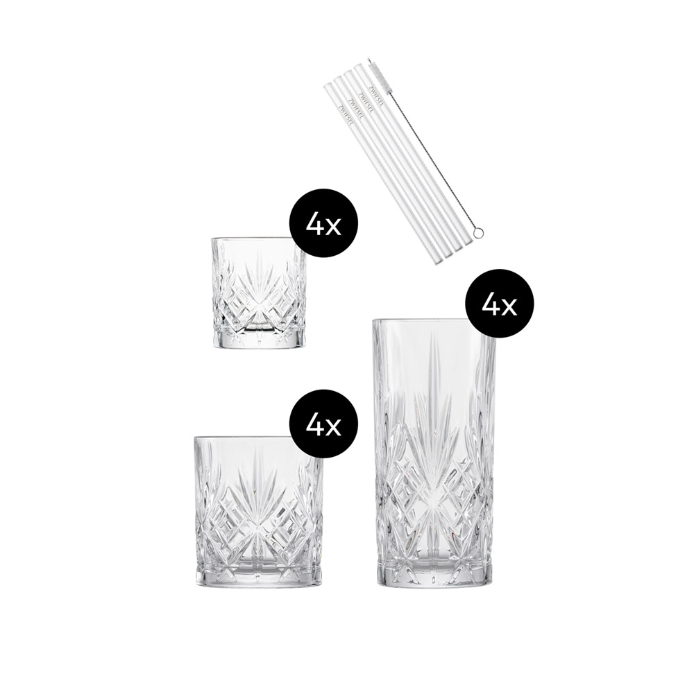 طقم 17 أكواب مشروب شو، تشكيلة متنوعة، شوت سويتزل