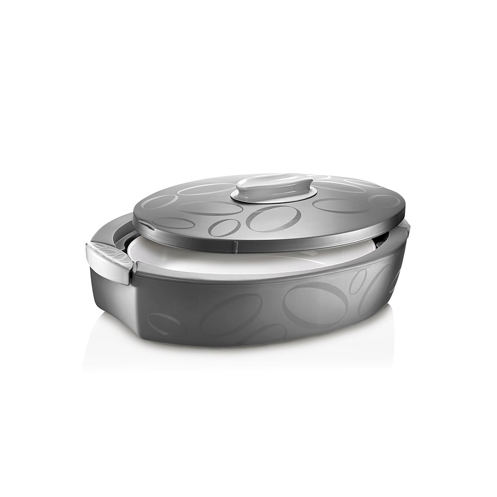 طبق تقديم حراري، 3 ليتر، رمادي، توتوكالدو، إنجوي