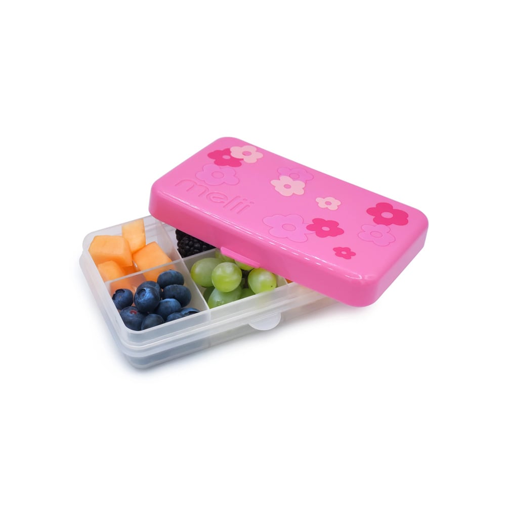 علبة توضيب وجبات خفيفة 6 حجيرات نقشة أزهار صغيرة سناكل، ميلي