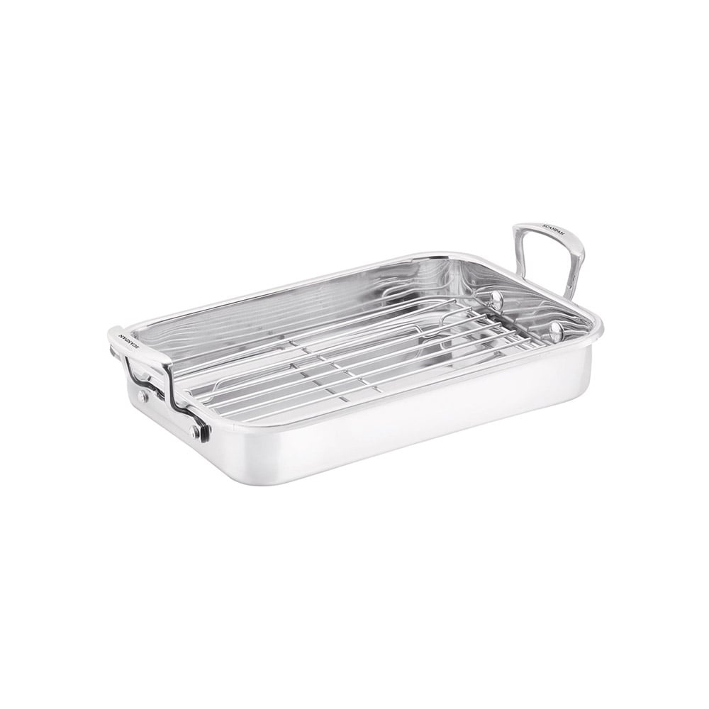 صينية تحمير مع رف تحميص، إمباكت، سكانبان