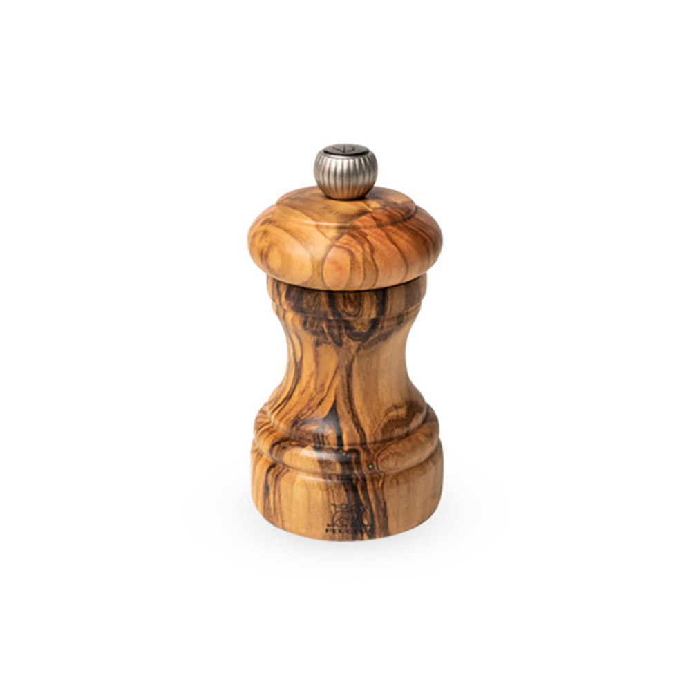 Peugeot Bistro Olive Wood Pepper Mill, 10cm