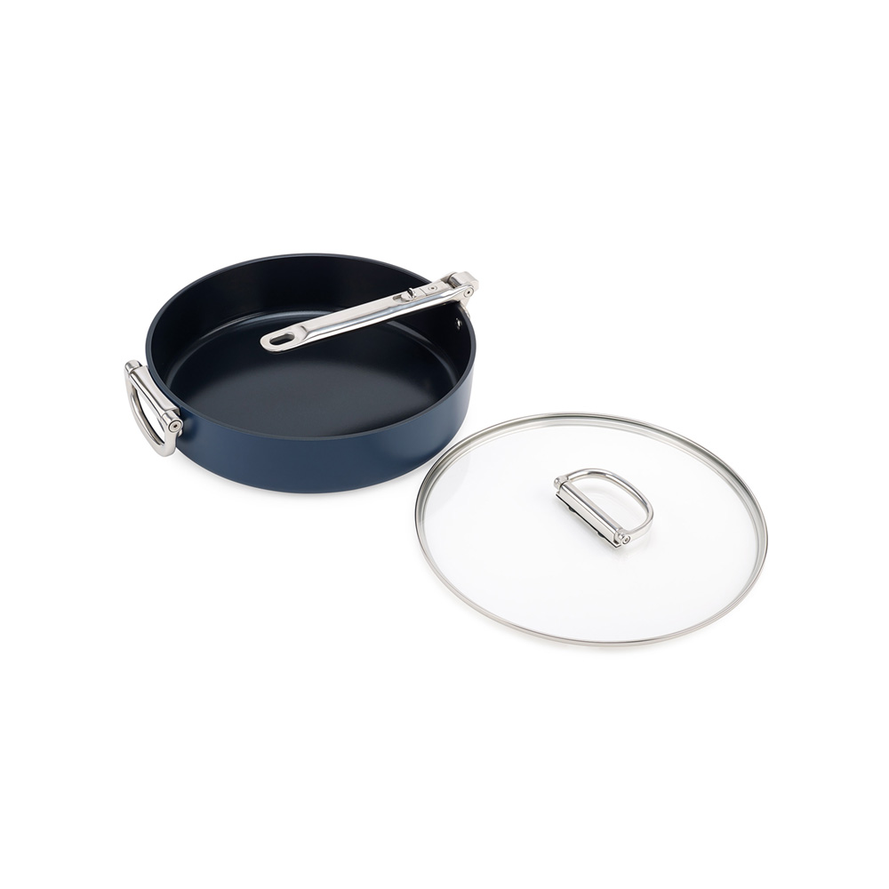 مقلاة سوتيه مع غطاء ومقابض قابلة للطي، 28 سنتم، سبايس، جوزف جوزف