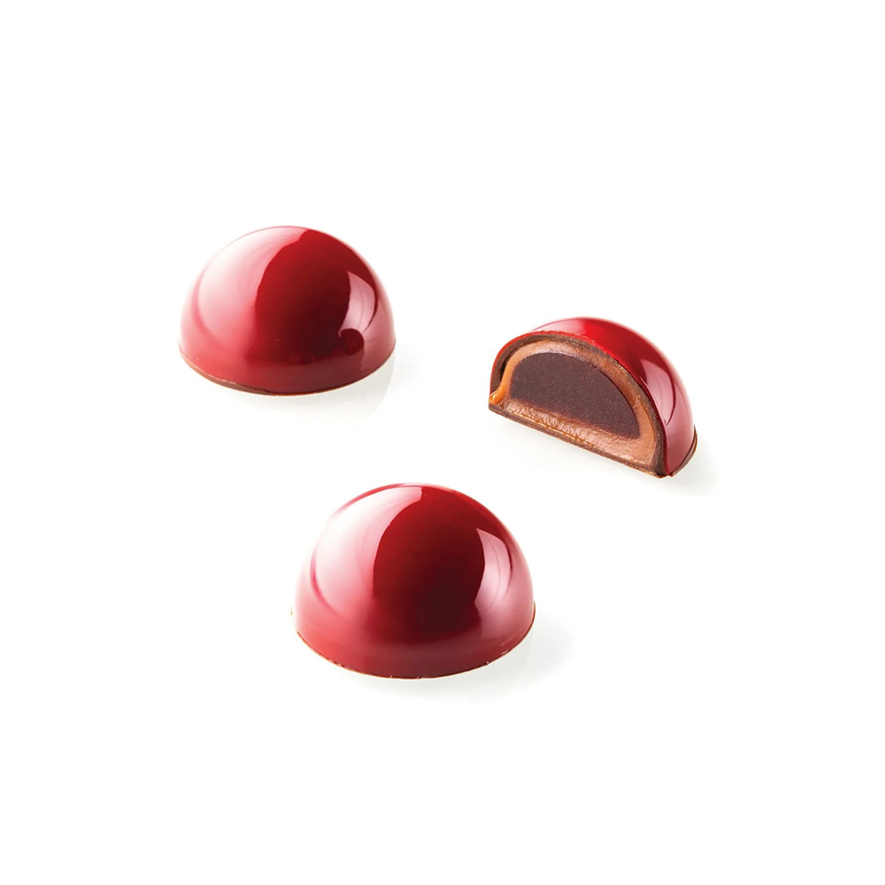 قالب 24 قطعة شوكولاته برالين بشكل نصف كروي، شوكادو، سيليكومارت 