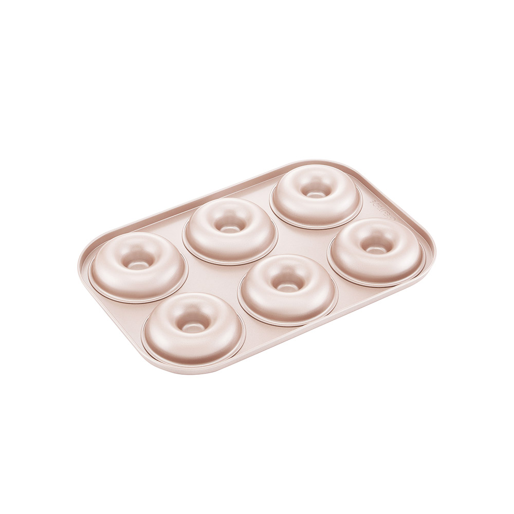 CHEFMADE Non-Stick Jumbo Doughnut Pan, 6 Cavities