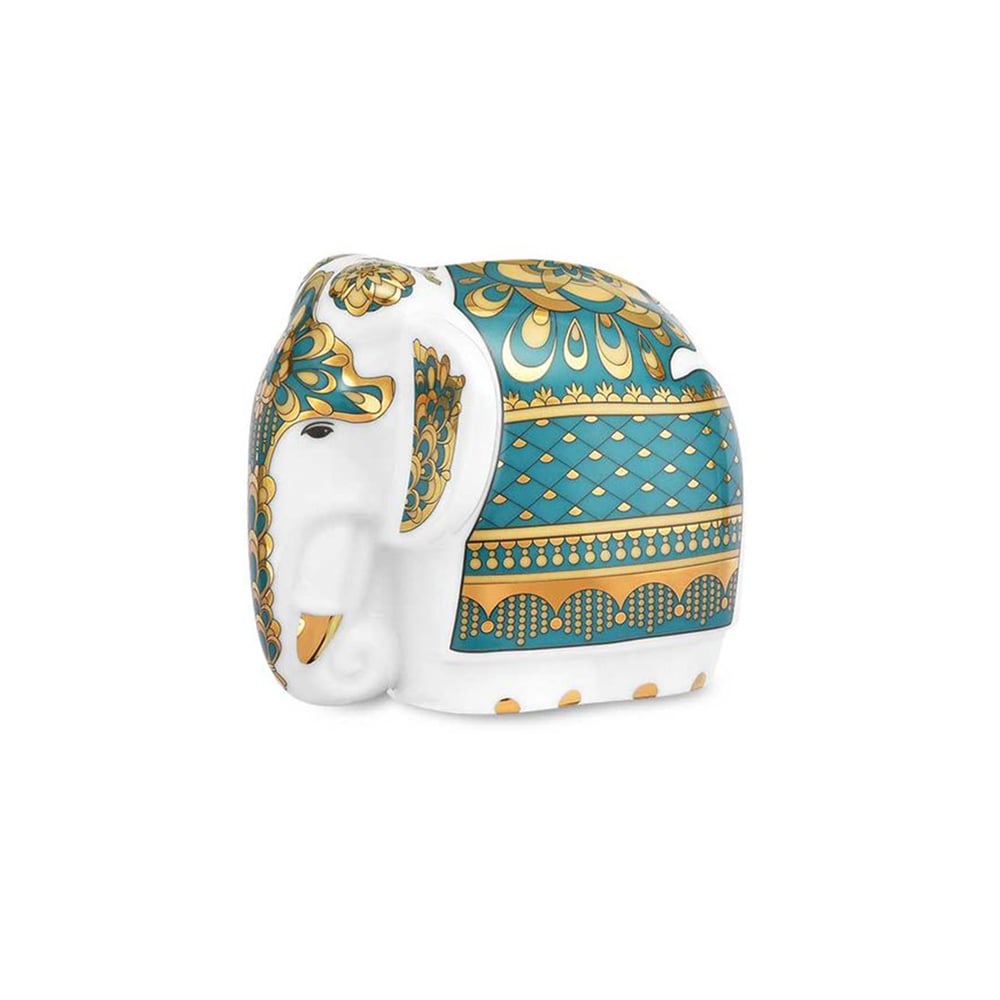 علبة شاي بشكل فيل أخضر، تاسكر، نوريتاكي