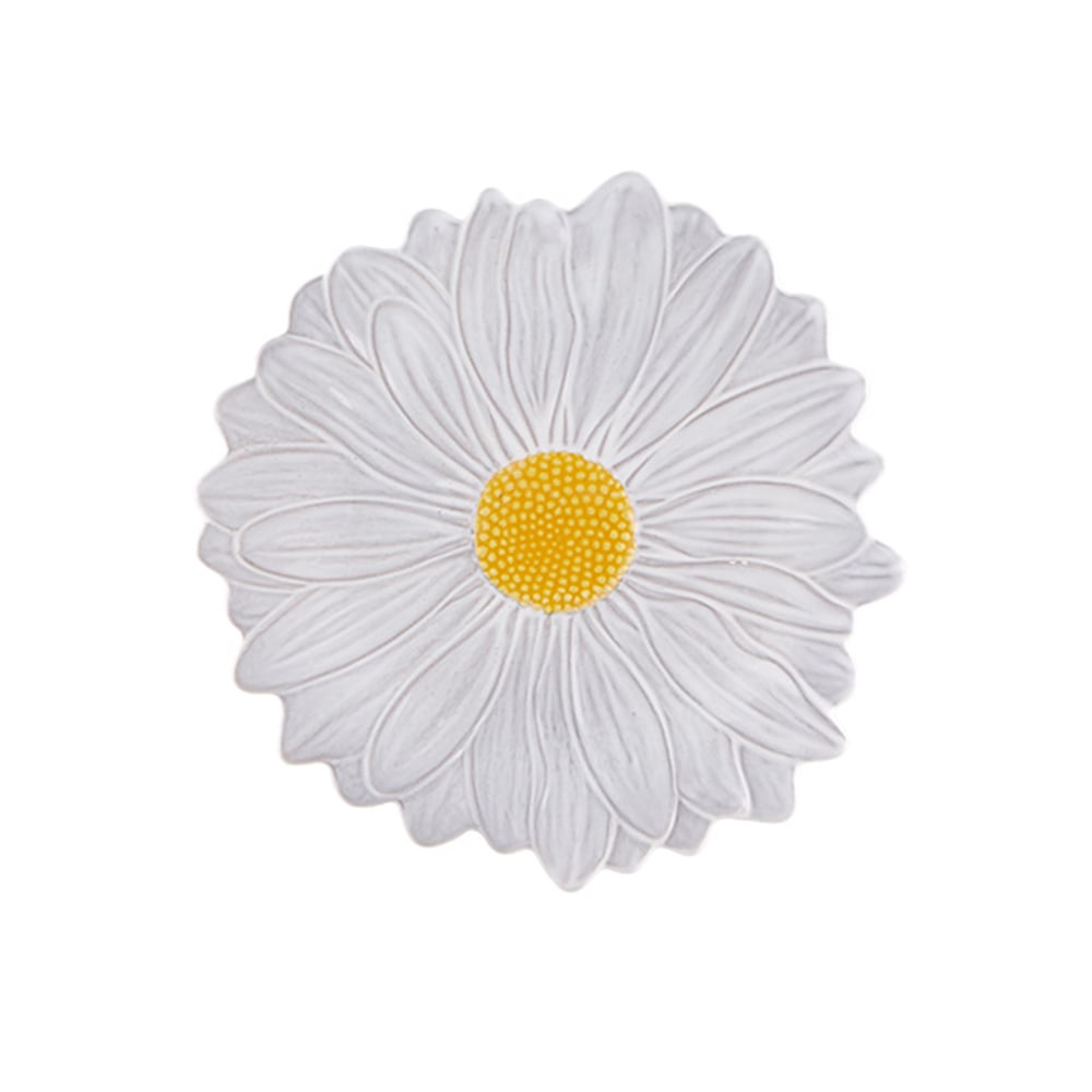 طبق حلويات بشكل زهرة أقحوان بيضاء، ماريا فلور، بوردالو بينيرو