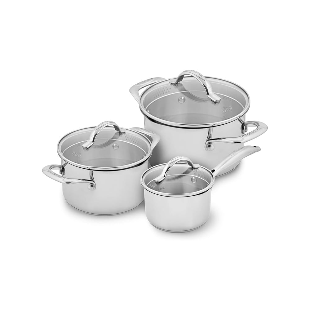 طقم 3 أواني طبخ، إس تي إس، سكانبان