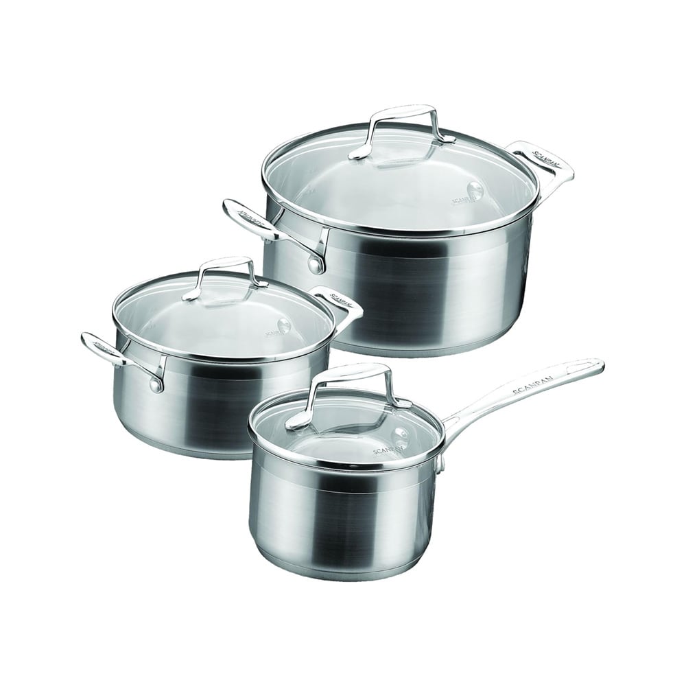 طقم 3 أواني طبخ، إمباكت، سكانبان