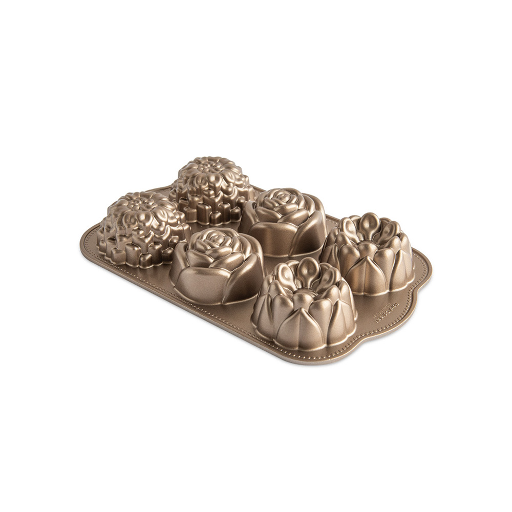 Nordic Ware Floral Cakelet Pan, 6 Cavities