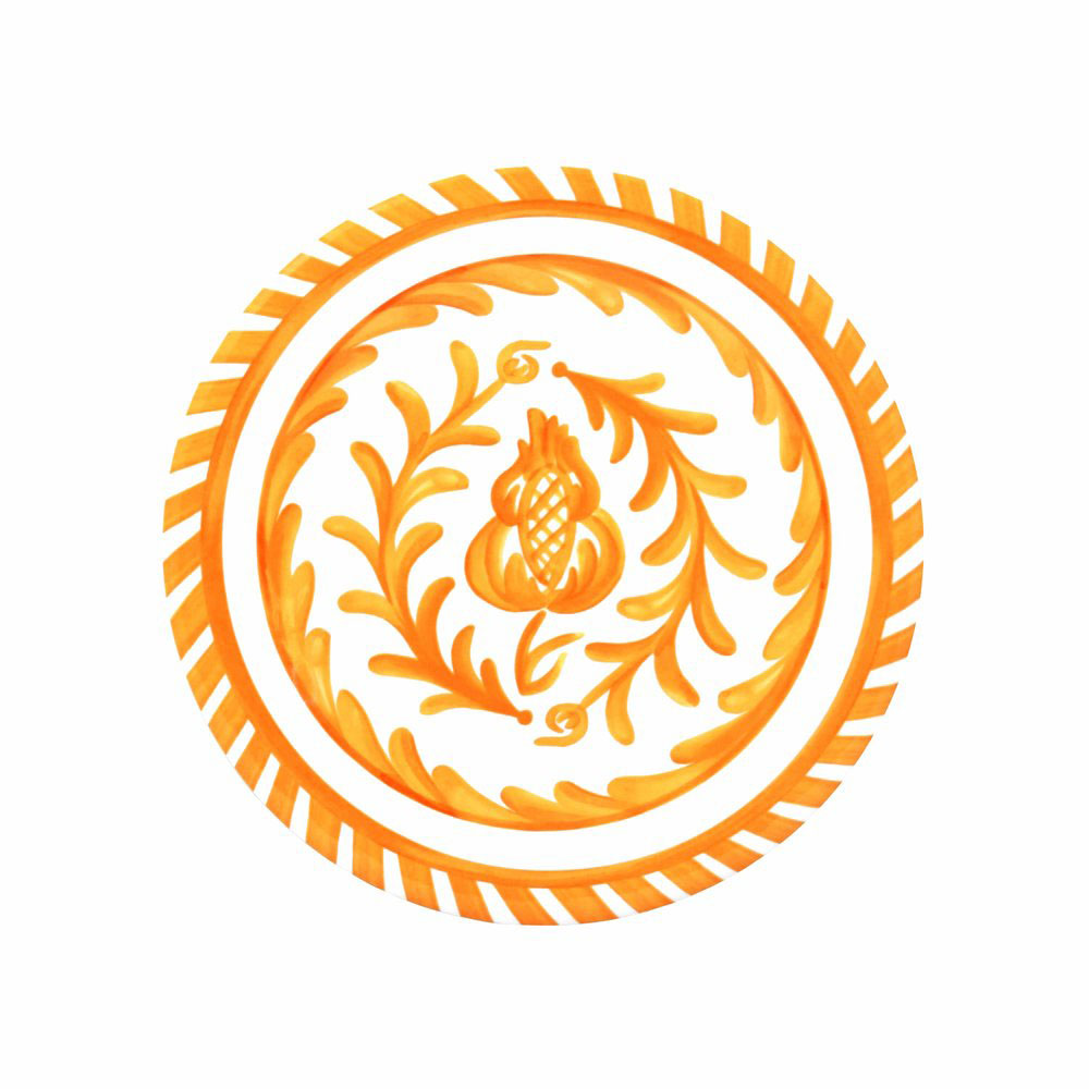 Le Cadeaux Sicily Orange Salad Plate