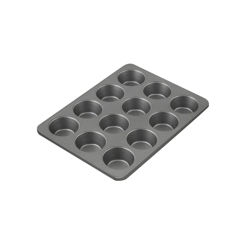 صينية مافن 12 قطعة مانعة للالتصاق، سيلفر، ويلتون