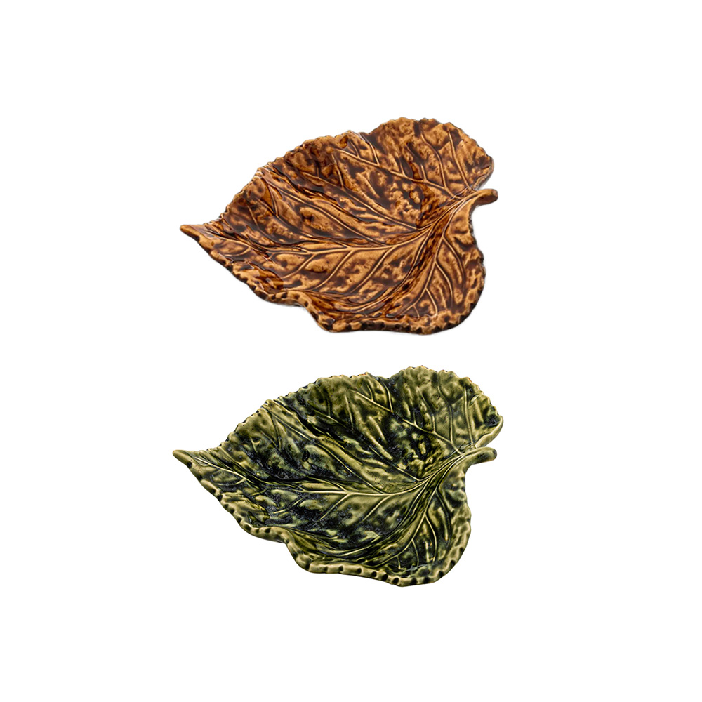 Bordallo Pinheiro Gudrun Birch Leaf Plate 