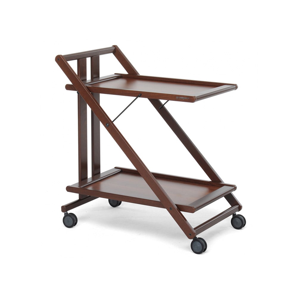 Foppapedretti Sprint Folding Serving Trolley, Brown