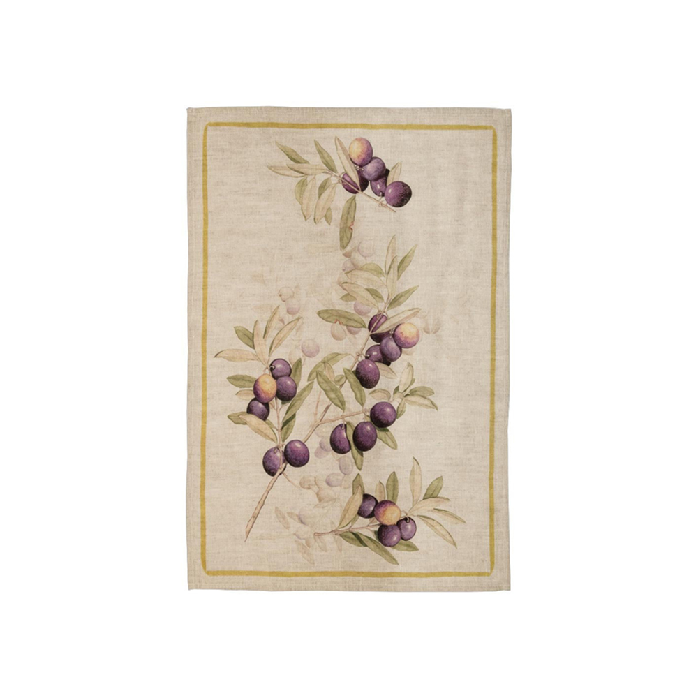 فوطة مطبخ بنقشة توت أسود، إيدا، تيسيتورا توسكانا