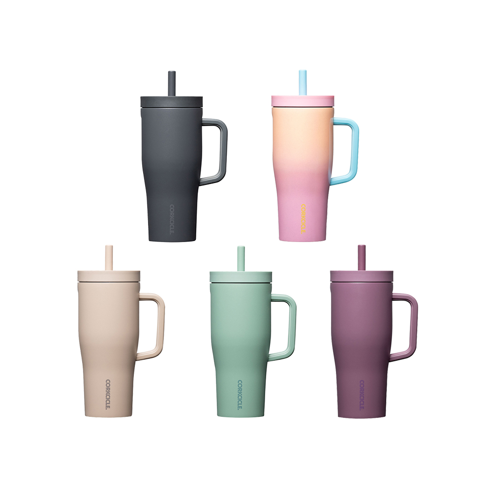 كوب معزول مانع للتسرب مع قشة 650 ملليتر، كروزر، كوركسيكل