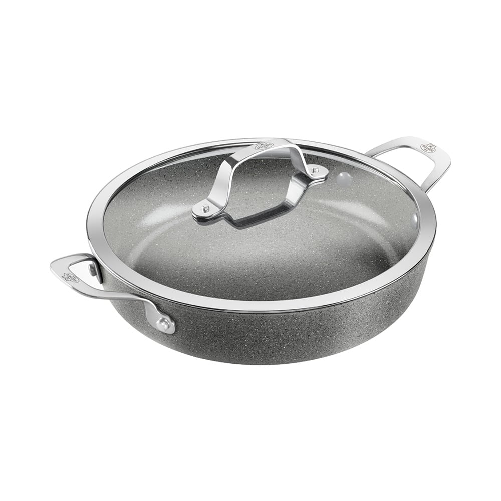  كسرولة حافة منخفضة مع غطاء، 28 سنتم، بلاريني