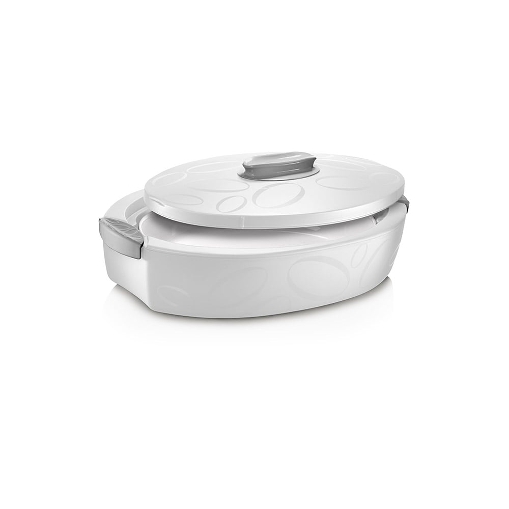 طبق تقديم حراري، 3 ليتر، أبيض، توتوكالدو، إنجوي